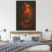 Majestic Phoenix • Fine Art Canvas キャンバスプリント (インサイチュ (寝室))