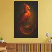 Majestic Phoenix • Fine Art Canvas キャンバスプリント (インサイチュ (リビング))