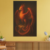 Majestic Phoenix • Fine Art Canvas キャンバスプリント (インサイチュ (リビング))