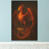 Majestic Phoenix • Fine Art Canvas キャンバスプリント (インサイチュ (ウッドフロア))