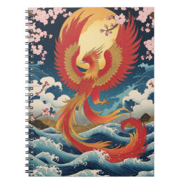 Majestic Phoenix Notebook - Japanese Fantasy Art ノートブック