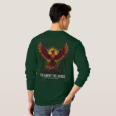 Majestic Phoenix Rising: Motivational Resilience  Tシャツ (裏面フル)