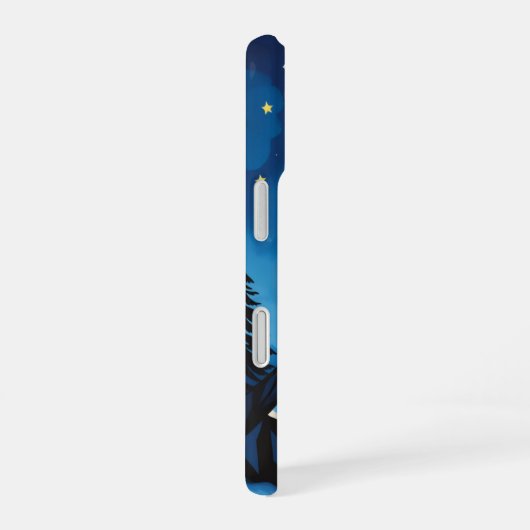 Majestic Reindeer by Moonlight Phone Case - iPhone 16ケース (右側面)