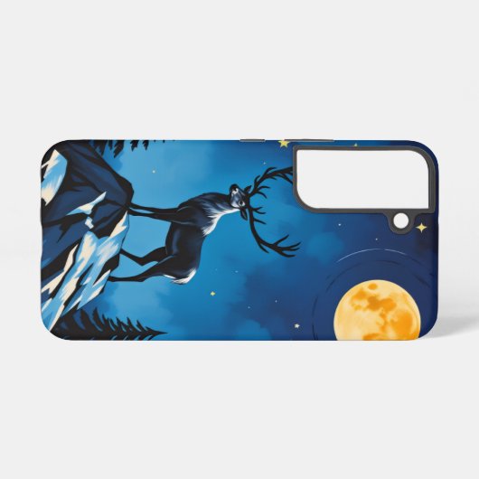 Majestic Reindeer by Moonlight Phone Case -Samsung Samsung Galaxyケース (裏面横)