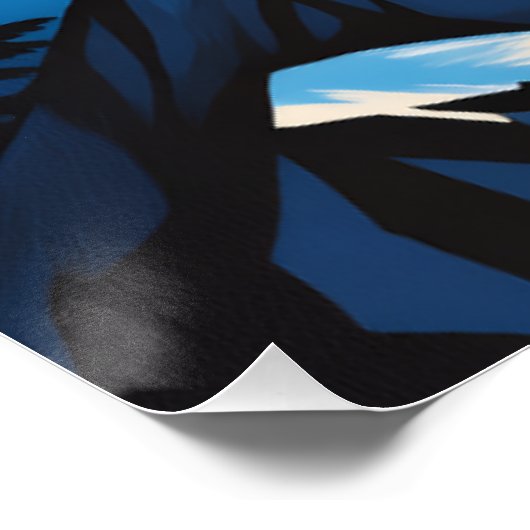 Majestic Reindeer by Moonlight Poster ポスター (コーナー)