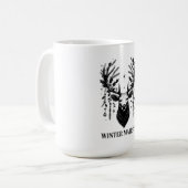 Majestic Reindeer T-Shirt コーヒーマグカップ (正面左)