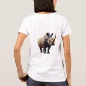 Majestic Rhinoceros Savanna T-Shirt Tシャツ (裏面)
