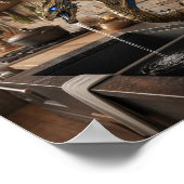 Majestic Sea Serpent Faucet - Ornate Dragon Sculpt ポスター (角)