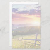 Majestic sunset in the mountains 便箋 (正面/裏面)