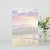 Majestic sunset in the mountains 便箋 (スタンド正面)