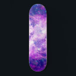 Majestic Teal Purple Starry Space Nebula スケートボード<br><div class="desc">This majestic and cool design is perfect for the bohemian woman. It features a bright purple, blue, and teal green starry nebula pattern. It's unique, artsy, pretty, and beautiful! ***IMPORTANT DESIGN NOTE: For any custom design request such as matching product requests, color changes, placement changes, or any other change request,...</div>
