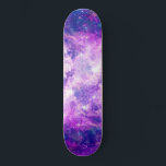 Majestic Teal Purple Starry Space Nebula スケートボード<br><div class="desc">This majestic and cool design is perfect for the bohemian woman. It features a bright purple, blue, and teal green starry nebula pattern. It's unique, artsy, pretty, and beautiful! ***IMPORTANT DESIGN NOTE: For any custom design request such as matching product requests, color changes, placement changes, or any other change request,...</div>
