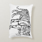 Majestic Tiger Decorative Accent Pillow アクセントクッション (裏面(縦))