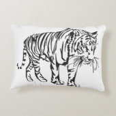 Majestic Tiger Decorative Accent Pillow アクセントクッション (裏面)
