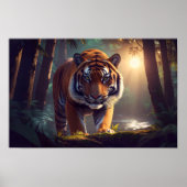 Majestic Tiger In Forest ポスター (正面)