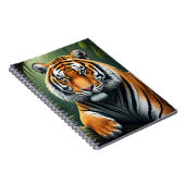 Majestic Tiger in Jungle ノートブック (右側)