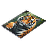 Majestic Tiger in Jungle ノートブック (左側)