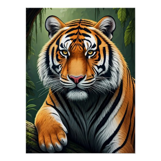 Majestic Tiger in Jungle ポスター (正面)