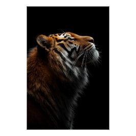 Majestic Tiger Portrait, Strength Royal Confidence ポスター