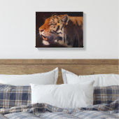 Majestic Tiger Small キャンバスプリント (インサイチュ (寝室))