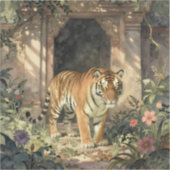 Majestic Tiger Walking in the Ancient Dunes シール (正面)