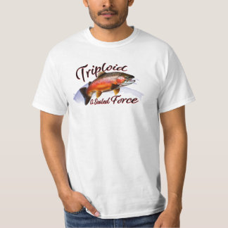 Majestic Triploid Rainbow Trout "A Scaled Force" Tシャツ