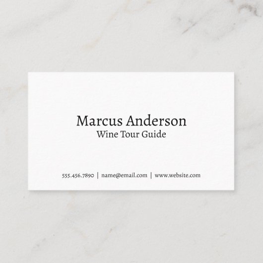 Majestic Vineyard | Wine 名刺 (裏面)