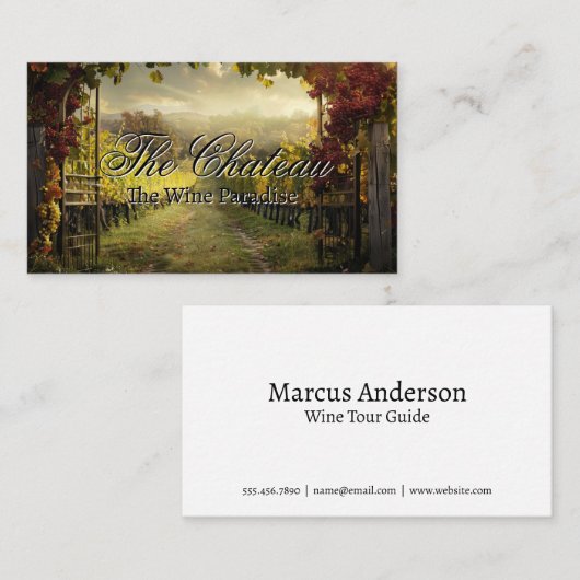 Majestic Vineyard | Wine 名刺 (正面/裏面)