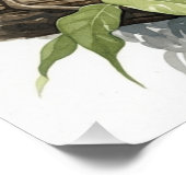 Majestic Watercolor Leopard Portrait ポスター (コーナー)