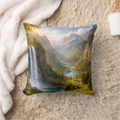 Majestic Waterfall Valley  クッション (ブランケット)