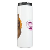 Majestic Whiskers — Golden Gaze Cat Portrait タンブラー (裏面)