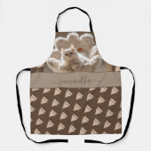 Majestic white cat エプロン (正面)
