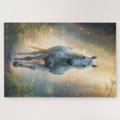 Majestic White Horse Jigsaw Puzzle ジグソーパズル (横)