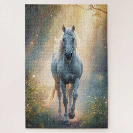 Majestic White Horse Jigsaw Puzzle ジグソーパズル (縦)