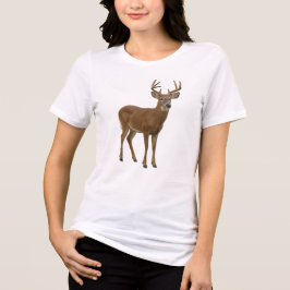 MAJESTIC WHITE-TAILED DEER. SAMER BRASIL トライブレンドTシャツ