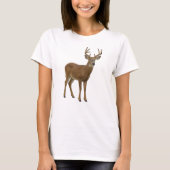 MAJESTIC WHITE-TAILED DEER. SAMER BRASIL Tシャツ (正面)