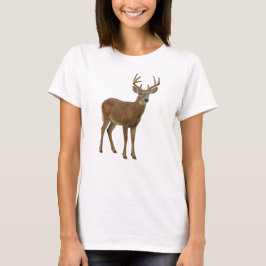 MAJESTIC WHITE-TAILED DEER. SAMER BRASIL Tシャツ