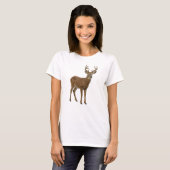 MAJESTIC WHITE-TAILED DEER. SAMER BRASIL Tシャツ (正面フル)