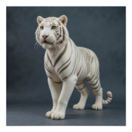 Majestic White Tiger ポスター