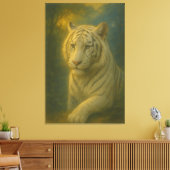 Majestic White Tiger – Fine Art キャンバスプリント (インサイチュ (リビング))