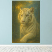 Majestic White Tiger – Fine Art キャンバスプリント (インサイチュ (ウッドフロア))