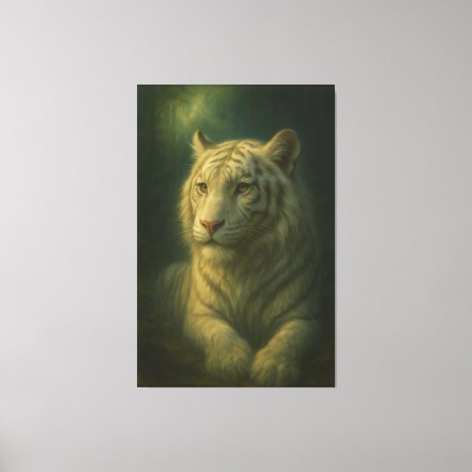 Majestic White Tiger – Fine Art キャンバスプリント (正面)