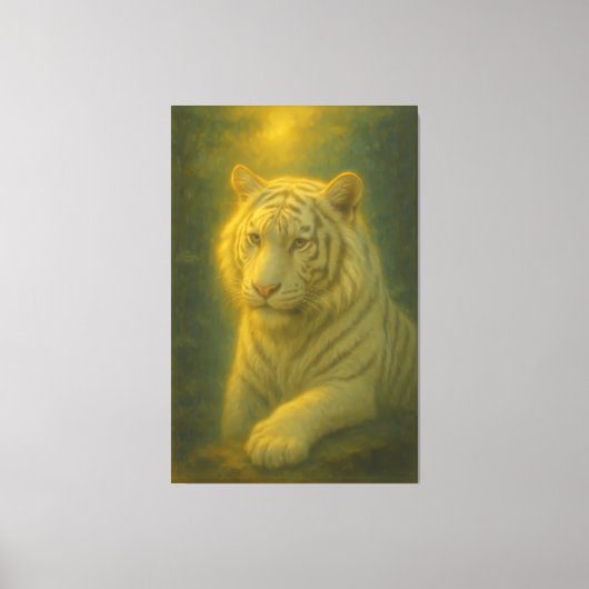 Majestic White Tiger – Fine Art キャンバスプリント (正面)