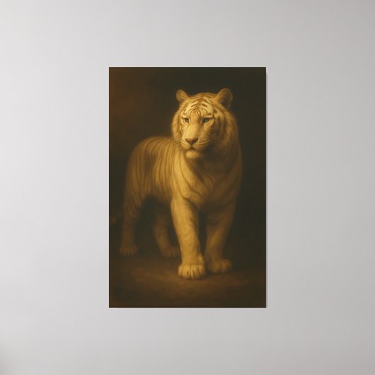 Majestic White Tiger – Fine Art Canvas キャンバスプリント (正面)