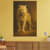 Majestic White Tiger – Fine Art Premium Canvas キャンバスプリント (インサイチュ (リビング))
