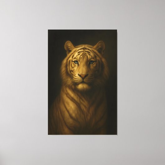 Majestic White Tiger – Fine Art Premium Canvas キャンバスプリント (正面)