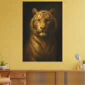 Majestic White Tiger – Fine Art Premium Canvas キャンバスプリント (インサイチュ (リビング))