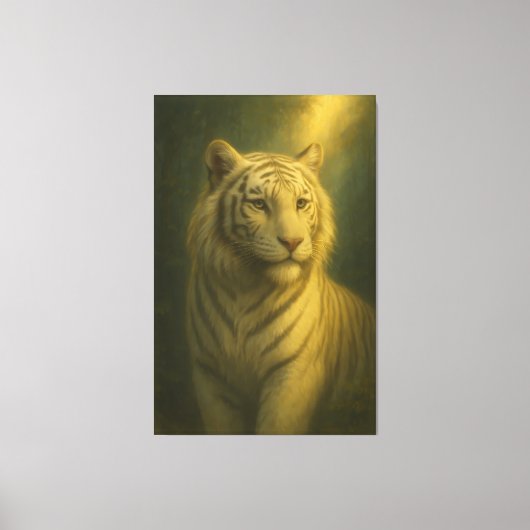 Majestic White Tiger – Fine Art Print キャンバスプリント (正面)
