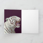 Majestic White Tiger – Greeting Card カード (内部)