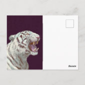 Majestic White Tiger – Postcard Design ポストカード (裏面)
